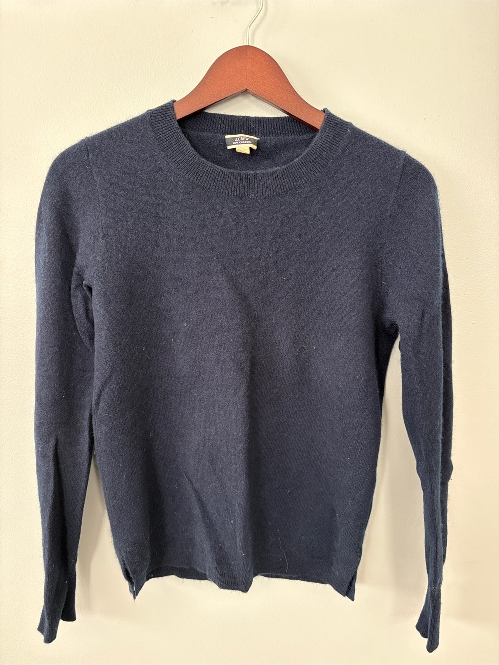 J. Crew Classic Navy Crewneck Sweater